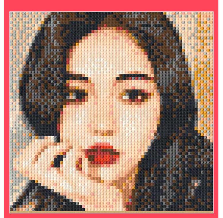 Personalized Custom Handmade Building Blocks Pixel Painting Photo Personalized Custom Handmade Building Blocks Pixel Painting Photo